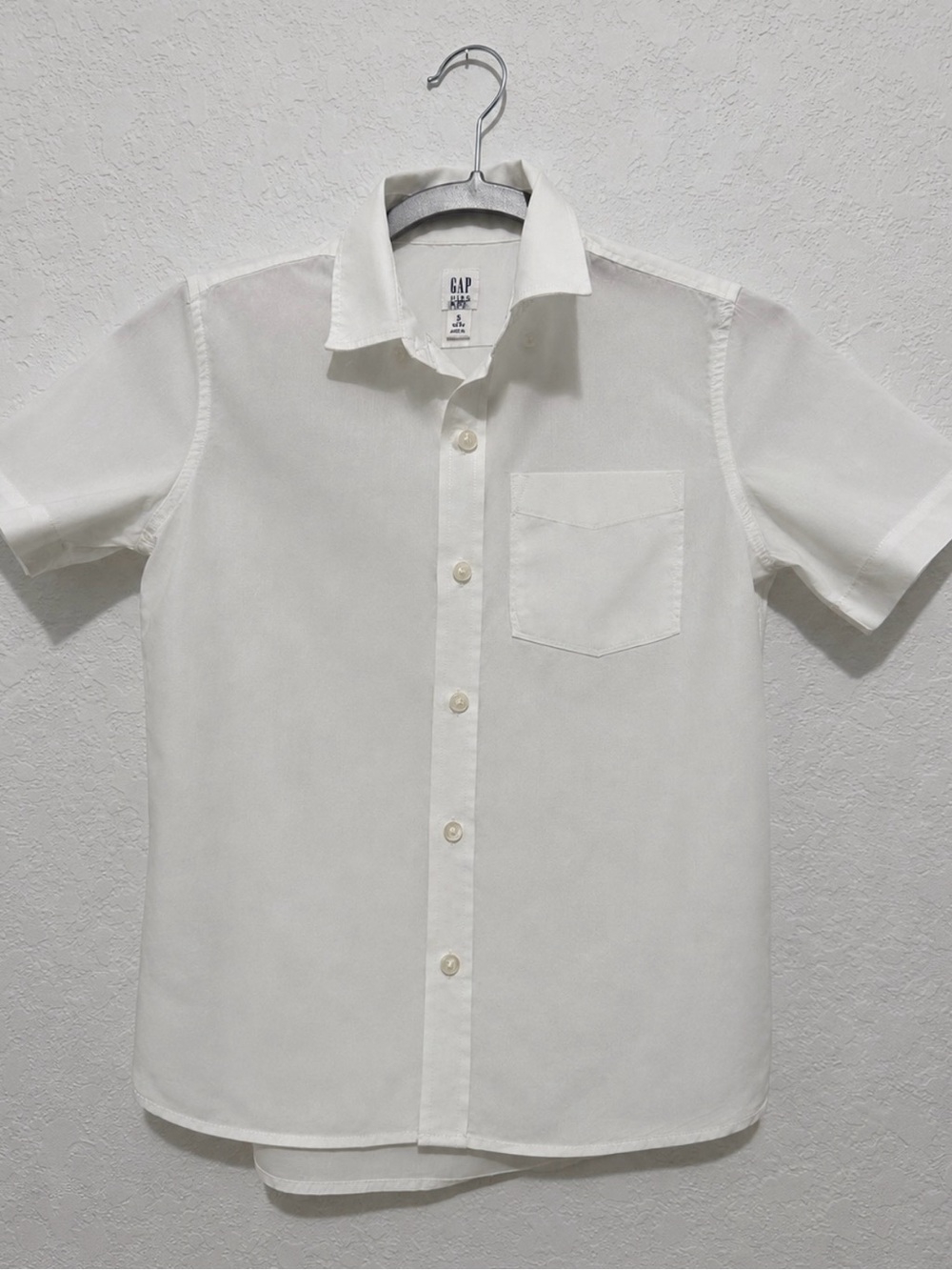 GAP Kids White Short-Sleeve Dress Shirt – Size 8